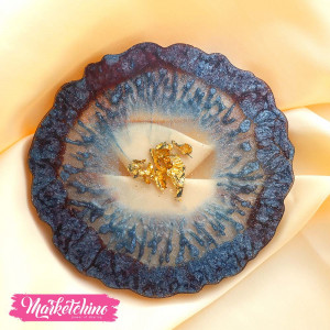 Resin Coaster-Blue