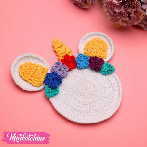 Coaster Crochet-Unicorn