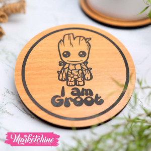 Wooden Coaster-I Am Groot