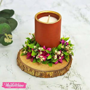 Candle-Purple Flower-Lavender