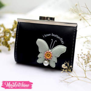Coins Holder-Butterfly-Black 