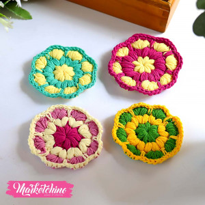 Coaster Crochet-Colorful (Set OF 4 )