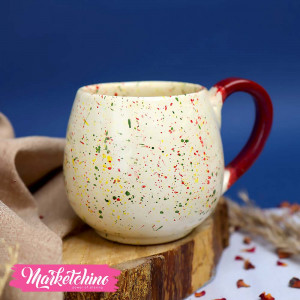 Pottery Mug-Colorful Dotes