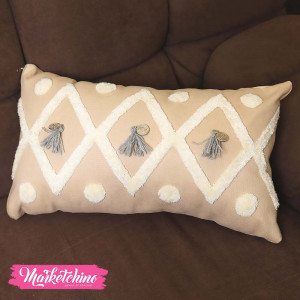 Cushion-Embroidery-Off white