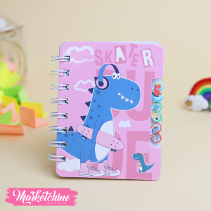 NoteBook-Pink Dinosaur