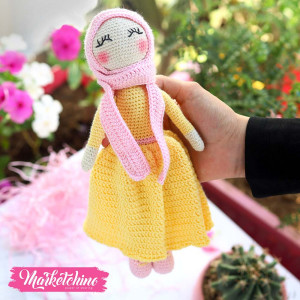 Doll-Crochet-Veiled Yellow Girl