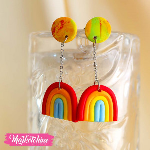 Polymer Clay Earring-Colorful 