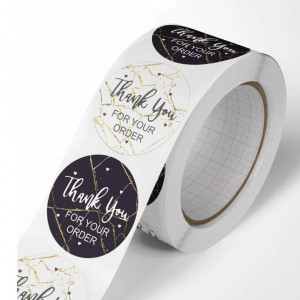 1roll Slogan Graphic Gift Wrapping Sticker