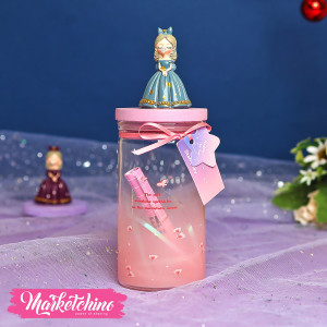Lighting Letter Bottle-Gray Girl 