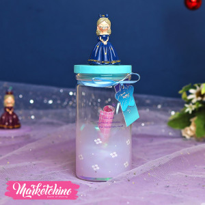 Lighting Letter Bottle-Dark Blue Girl 