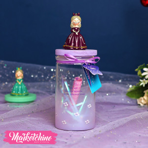 Lighting Letter Bottle-Purple Girl 