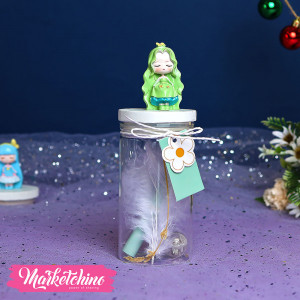 Lighting Letter Bottle-Green Girl