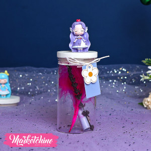 Lighting Letter Bottle-Purple Girl
