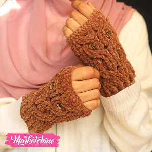 Gloves-Crochet-Owl