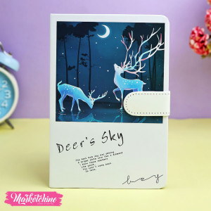 NoteBook-White Deer