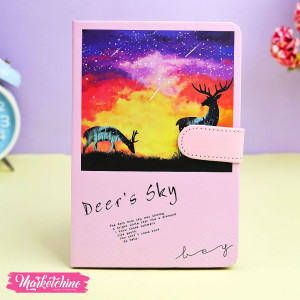 NoteBook-Light Purple Deer