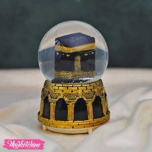 Ceramic Snow Ball-Kaaba-Gold