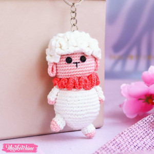 Crochet Keychain For Eid - Sheep