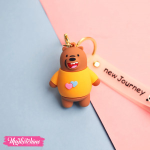 Silicone Keychain- We Bare Bears-Girzz