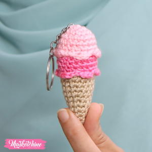 Crochet Keychain-Ice Cream