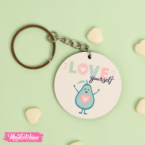 Wooden Keychain-Love Your Self