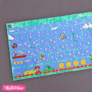 KeyBoard Sticker-Supper Mario