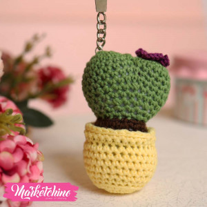 Keychain-Crochet-Cactus