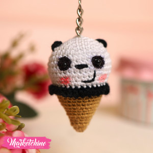 Keychain-Crochet- We Bare Bears-Panda