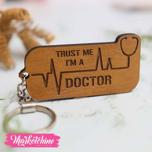 Wooden Keychain-Doctor