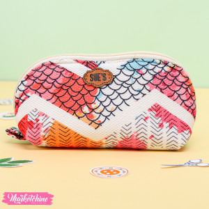 Make Up Bag - Patchwork - Seashell 
