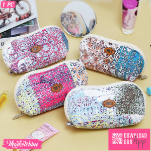 Mini Make Up Bag-Patchwork-Colorful 1