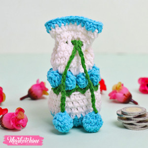 Crochet Coins Holder-Light Blue