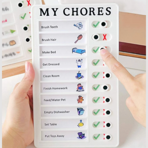 1pc White Color Wall Mounted Checklist Board