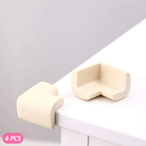 4 pcs Solid Color Table Corner Cover