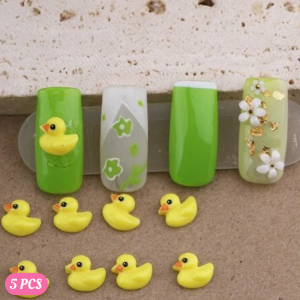 Set OF 5pcs 3D Duck Design Nail Art Decoration