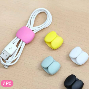 10pcs Random Color Data Cable Organizer