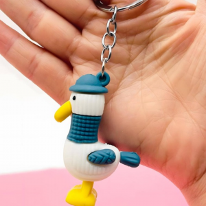 Cartoon Duck Charm Cute Keychain 