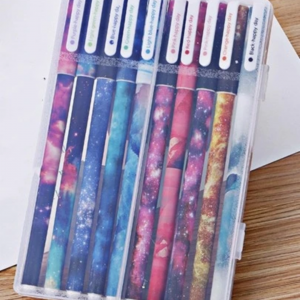 10pcs Galaxy Print Ballpoint Pen