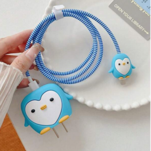 4pcs Penguins Charging Data Cable Protector Iphone