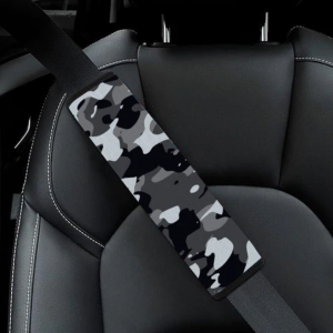 Set of 2 Covers, Military Camouflage Seat Belt Cover