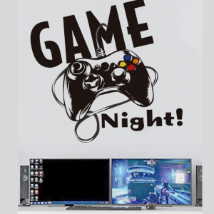 Gamepad Print Wall Sticker