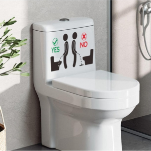 Figure Graphic Toilet Wall Sticker