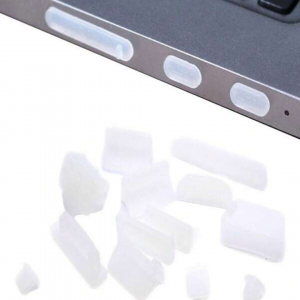 16pcs White Silicone Laptop Dust Plug