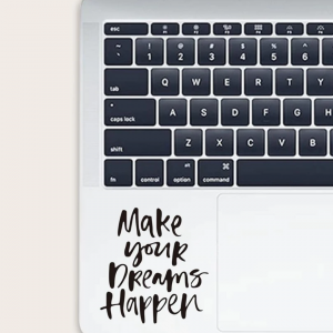 1sheet Letter Graphic Laptop Sticker