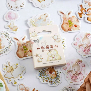 46pcs Cartoon Rabbit Pattern Assorted Sticker