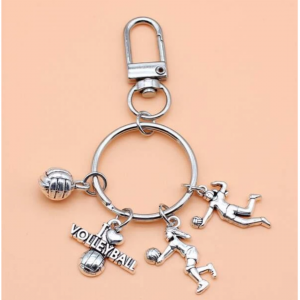 Volleyball & Figure Keychain