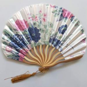 Vintage Silk Folding Fan Retro Chinese Style Bamboo Folding 