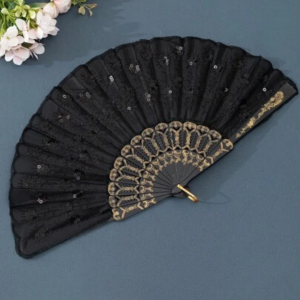 Women's Sequin Embroidery Fan