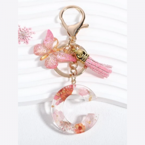 Resin Keychain Letter-C