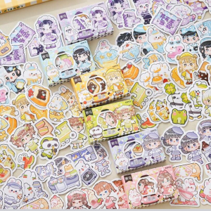 45pcs Random Boxed Sticker Cute Cartoon
